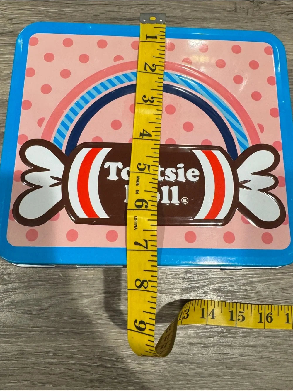 Loungefly Tootsie Roll Pink & Blue Polka Dot Tin